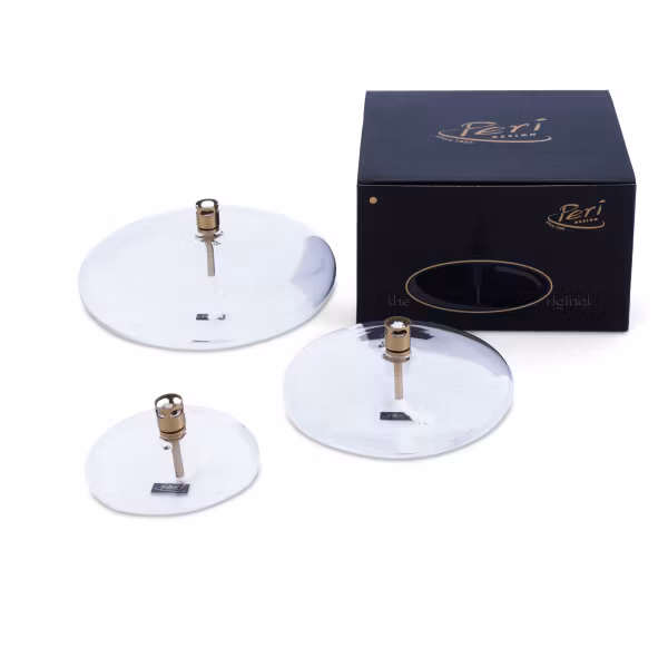 Oljelampa glas disc 10 cm