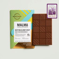 Deep milk & mint crisp 45 % - chokladkaka