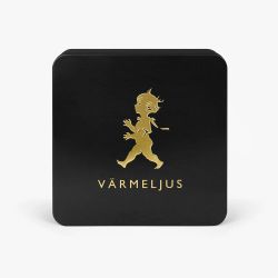 Värmeljuslåda svart/guld