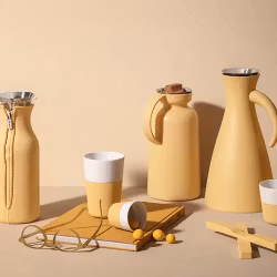 Kylskåpskaraff m. fodral Golden Sand