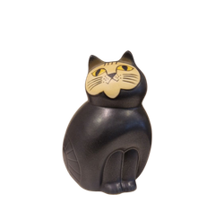 Katten Mia mellan svart