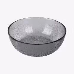 Glasskål rök 26,5 cm