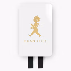 Brandfilt vit/guld