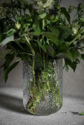 Glasvas mönstrat glas