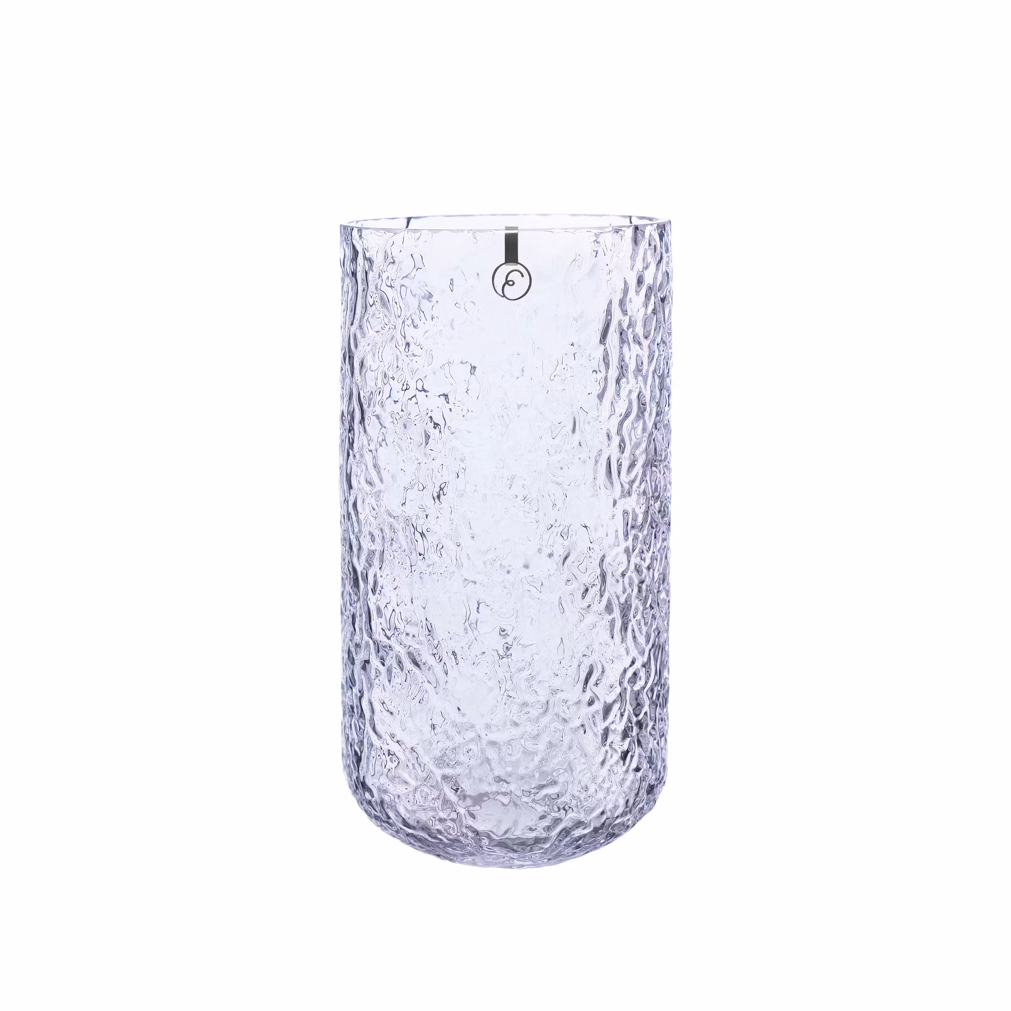 Glasvas mönstrat glas