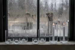 Ljuslykta bubbligt glas