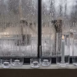 Ljuslykta bubbligt glas