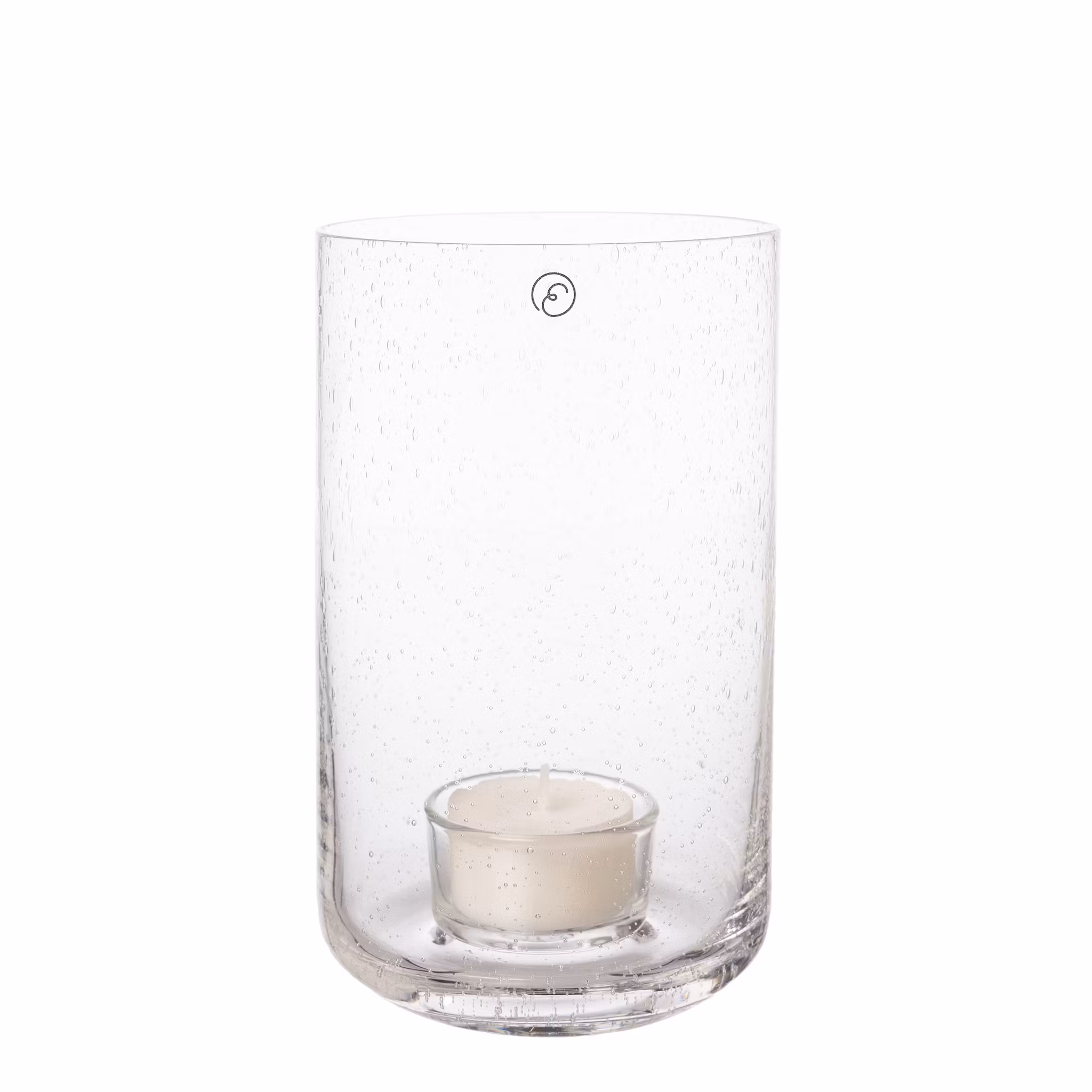 Ljuslykta bubbligt glas