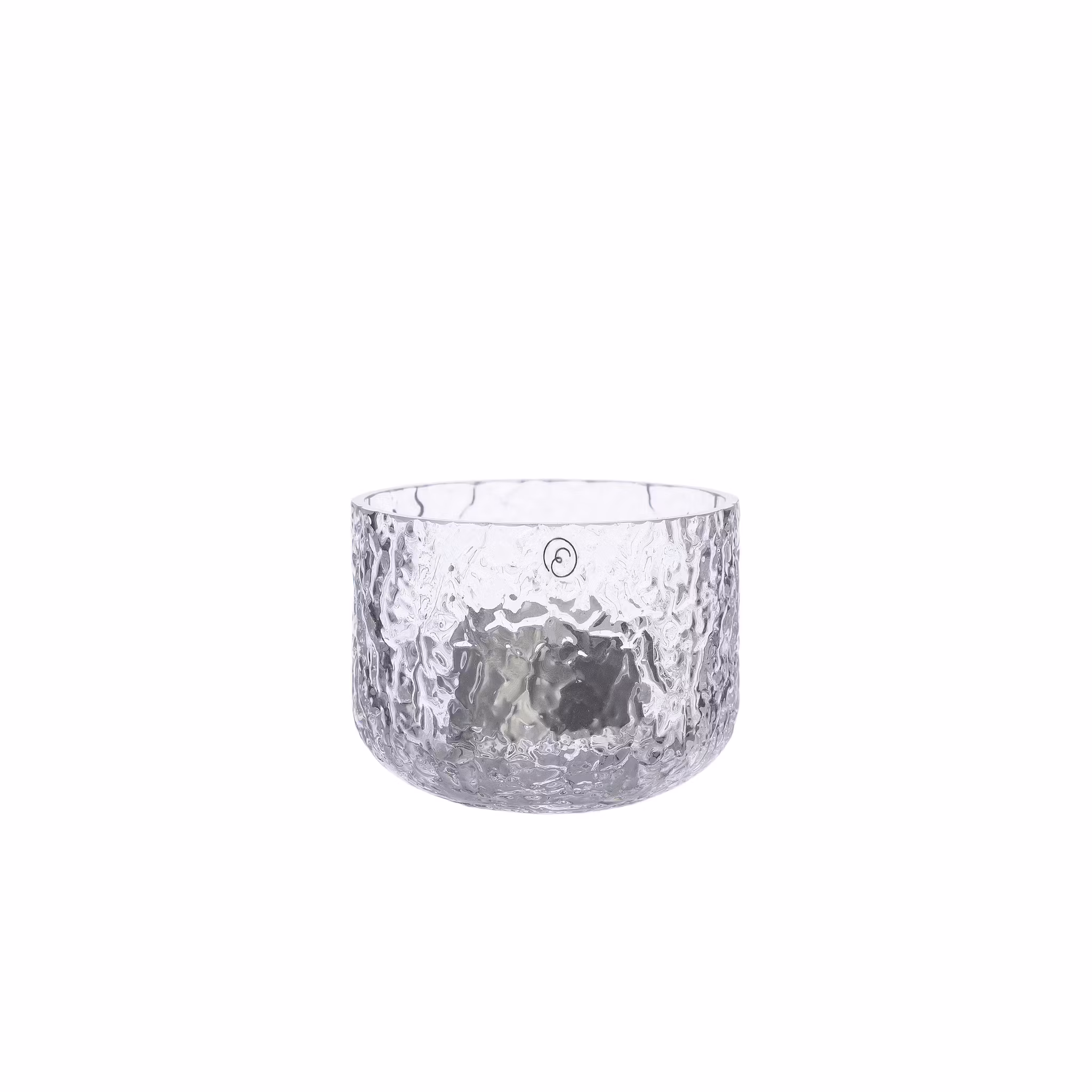 Ljuslykta mönstrat glas