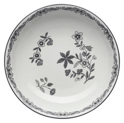 Tallrik djup 22 cm svart