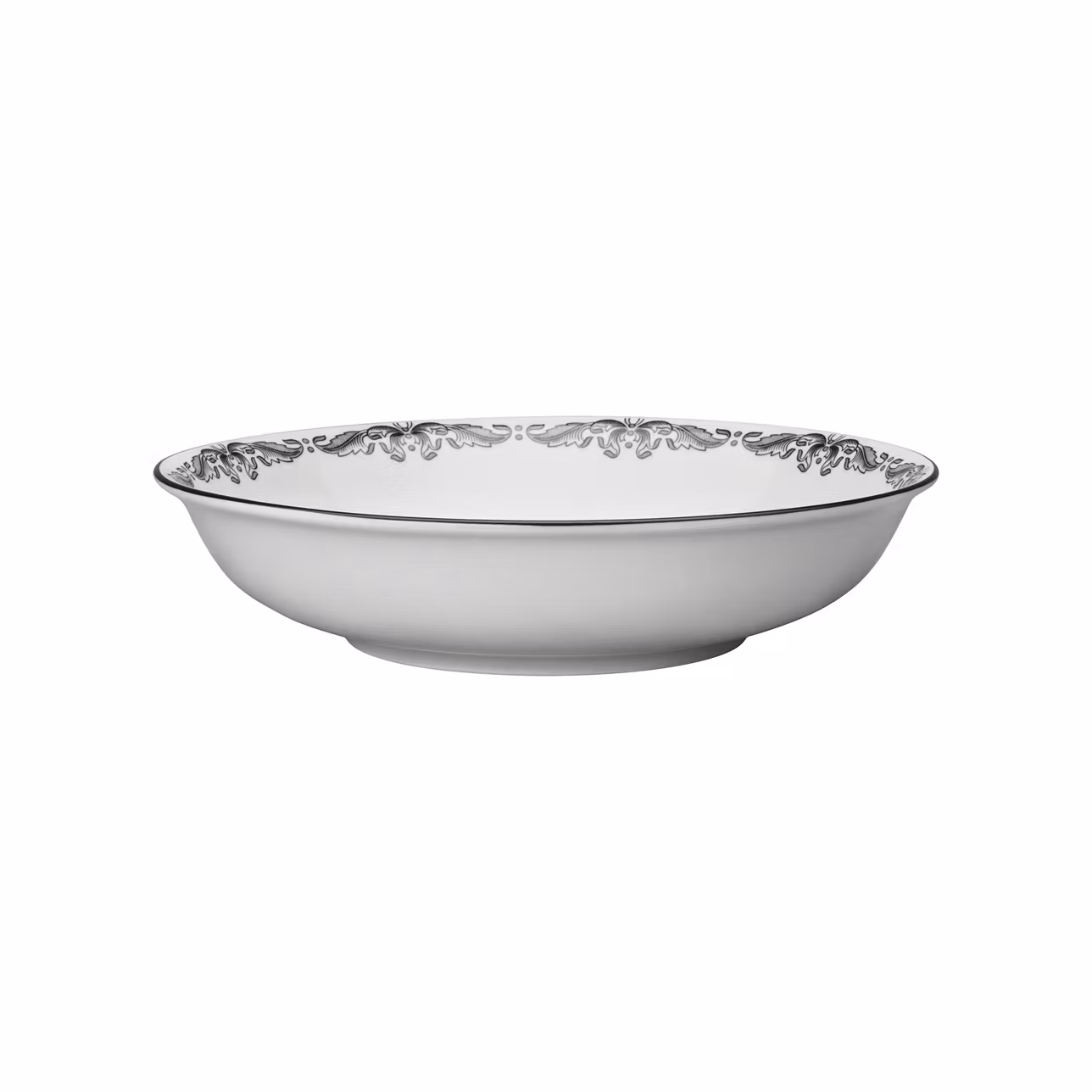 Tallrik djup 22 cm svart