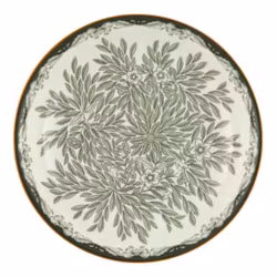 Tallrik djup 22 cm Floris grön