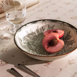 Tallrik djup 22 cm Floris grön