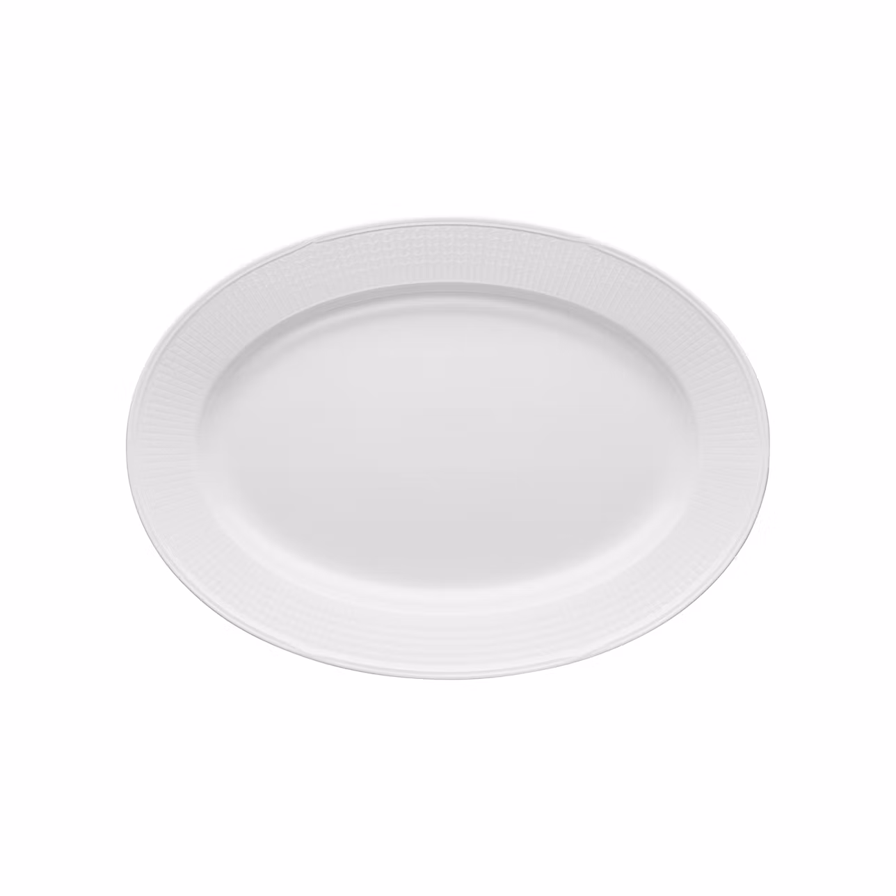 Serveringsfat ovalt 40x29 cm snö
