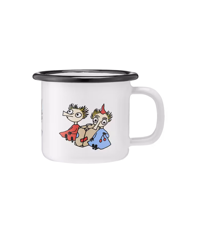 Mugg emaljerad "Tofslan & Bob" 1,5 dl