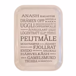 Bricka Pijtmåle 20*27 Vit