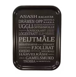 Bricka Pijtmåle 20*27 Svart