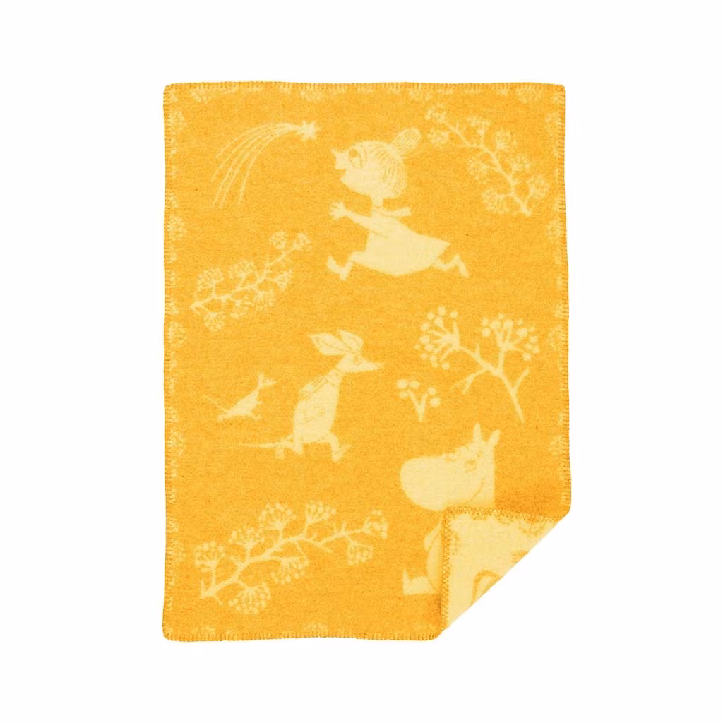 Barnfilt Moomin winterland vintersol