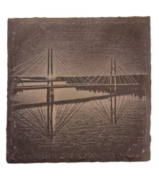 Glasunderlägg Skiffer Piteå Öholmabron