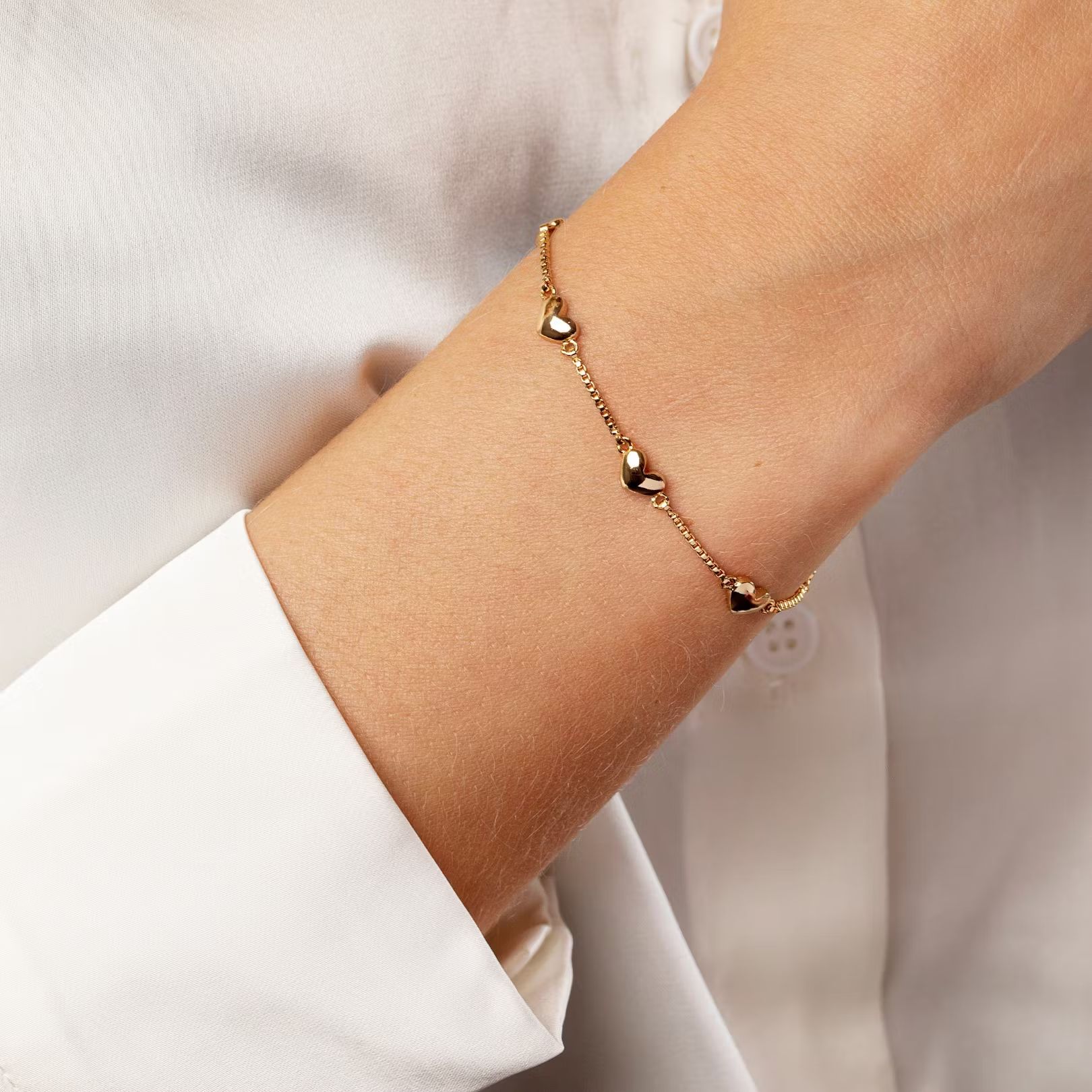 Armband Little Hearts guld