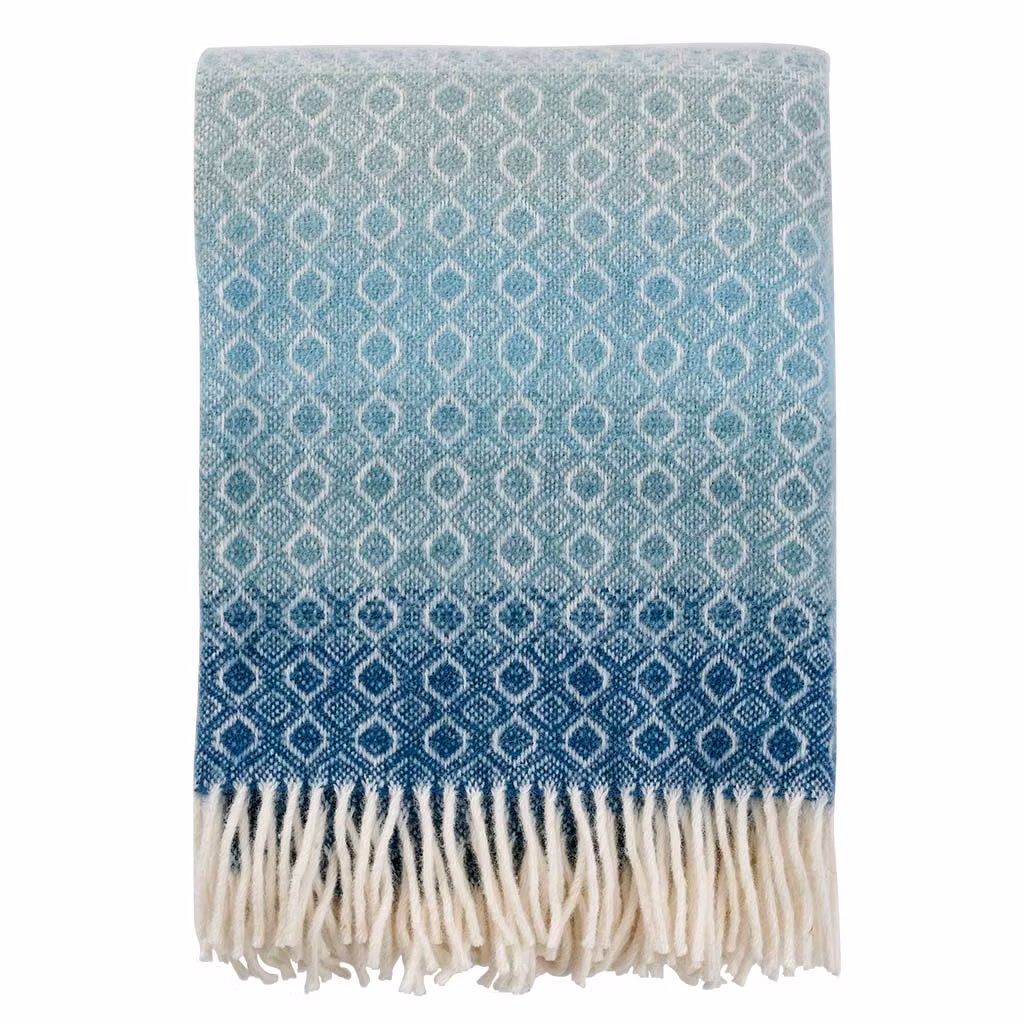 Ullpläd "Havanna" Aqua multi