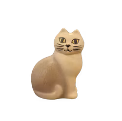 Katten Måns mini vit/grå
