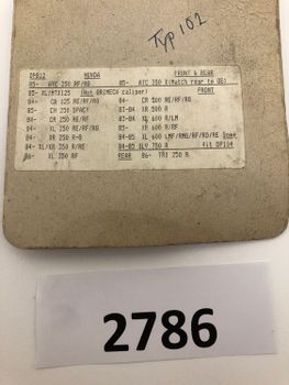 Honda XR600R 85-> mfl Dunlopad Bromsbelägg Fram (DP812)