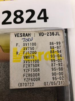 Yamaha FJ1200, XV/XVS1100 YZF600/750R mfl Vesrah Bromsbelägg (VD-236JL)
