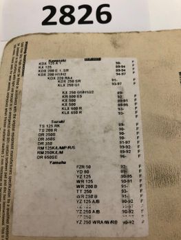 Suzuki DR650, Kawasaki KLX600/650, Yamaha YZ250 mfl GoldFren Bromsbelägg (001K1)