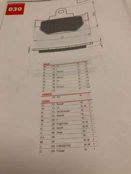 Suzuki LS400/650 RM125/250/500 mfl GoldFren Bromsbelägg (030AD)
