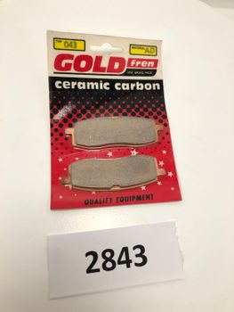 Yamaha YZ125/250/490 TT250/350/600 GoldFren Bromsbelägg (043AD)