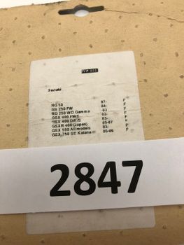 Suzuki RG50/250 GSX400/550/750 Katana GoldFren Bromsbelägg Fram (053AD)