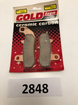 Suzuki RG125/200 DR600/650/750/800 Yamaha DT/DTZ125 GoldFren Bromsbelägg Bak (065AD)