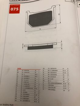 Suzuki GS250/450/700/850/1000/1100 GSX250/400/750/850 mfl GoldFren Bromsbelägg (075AD)