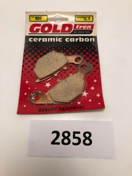 Kawasaki KLX125 Suzuki UC125/150/250 DR-Z 125 mfl GoldFren Bromsbelägg (109K1)