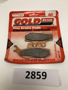 Aprilia RX50/125 MBK DT50SM Rieju SMX50 Piaggio GT125/250 mfl GoldFren Bromsbelägg (122AD)