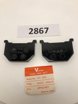 Suzuki GSX750ES/GSX1100 GV1200 Vesrah Bromsbelägg (VD-322)