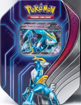 Pokémon TCG: Paradox Destinies Tin – Iron Crown ex (Sealed)