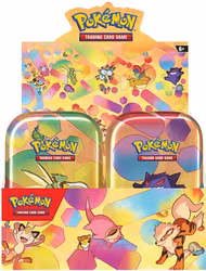 Pokémon 151 - Mini Tin Display (Sealed Box) – Komplett sett med 10 Tins