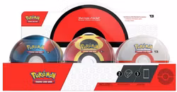Tittel: [FORHÅNDSBESTILLING] Pokémon TCG: Poke Ball Tin Display (6 baller) – 2025 Edition