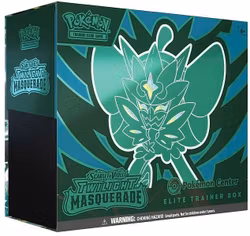 [FORHÅNDSBESTILLING] – Pokémon S&V: Twilight Masquerade – Pokémon Center Elite Trainer Box (ETB) – RARE