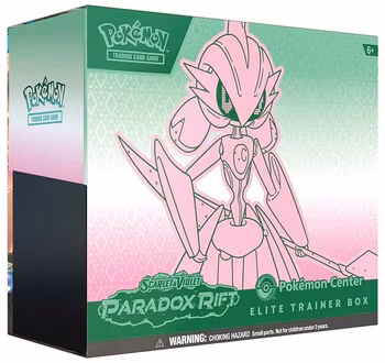 [FORHÅNDSBESTILLING] – Pokémon S&V: Paradox Rift – Pokémon Center Elite Trainer Box (ETB) (Iron Valiant/Iron Bundle) – RARE