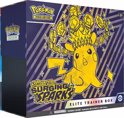[FORHÅNDSBESTILLING] – Pokémon S&V: Surging Sparks Elite Trainer Box (ETB) (Pikachu/Magneton)