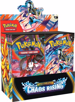 PRE ORDER [FORHÅNDSBESTILLING] – Pokémon ME04: Mega Evolution: Chaos Rising – Booster Box (36 Boosters)