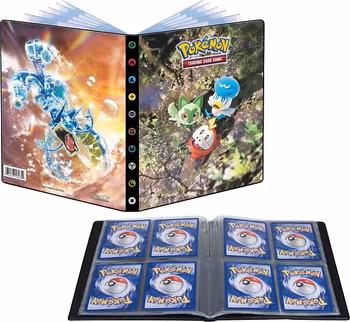 [FORHÅNDSBESTILLING] – Pokémon Scarlet & Violet: Base Set 4-Pocket Portfolio (80 kort + 4 Jumbo-kort)