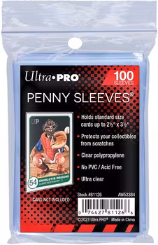 Ultra Pro Soft Sleeves (100 stk) – Standard Størrelse (Penny Sleeves)