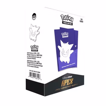[FORHÅNDSBESTILLING] – Pokémon Elite Series: Gengar APEX Deck Protector Sleeves (105 stk)