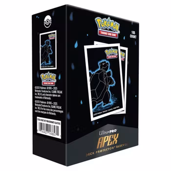 [FORHÅNDSBESTILLING] – Pokémon Neon Kanto: Blastoise APEX Deck Protector Sleeves (105 stk)