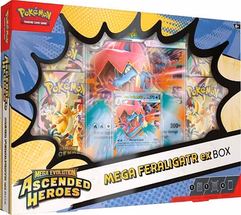 [PRE-ORDER] – Pokémon TCG: Mega Evolution: Ascended Heroes – Mega Feraligatr ex Collection