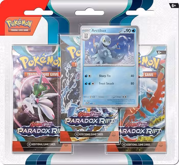 [FORHÅNDSBESTILLING] – Pokémon TCG: Paradox Rift – 3-Pack Blister: Arctibax Promo